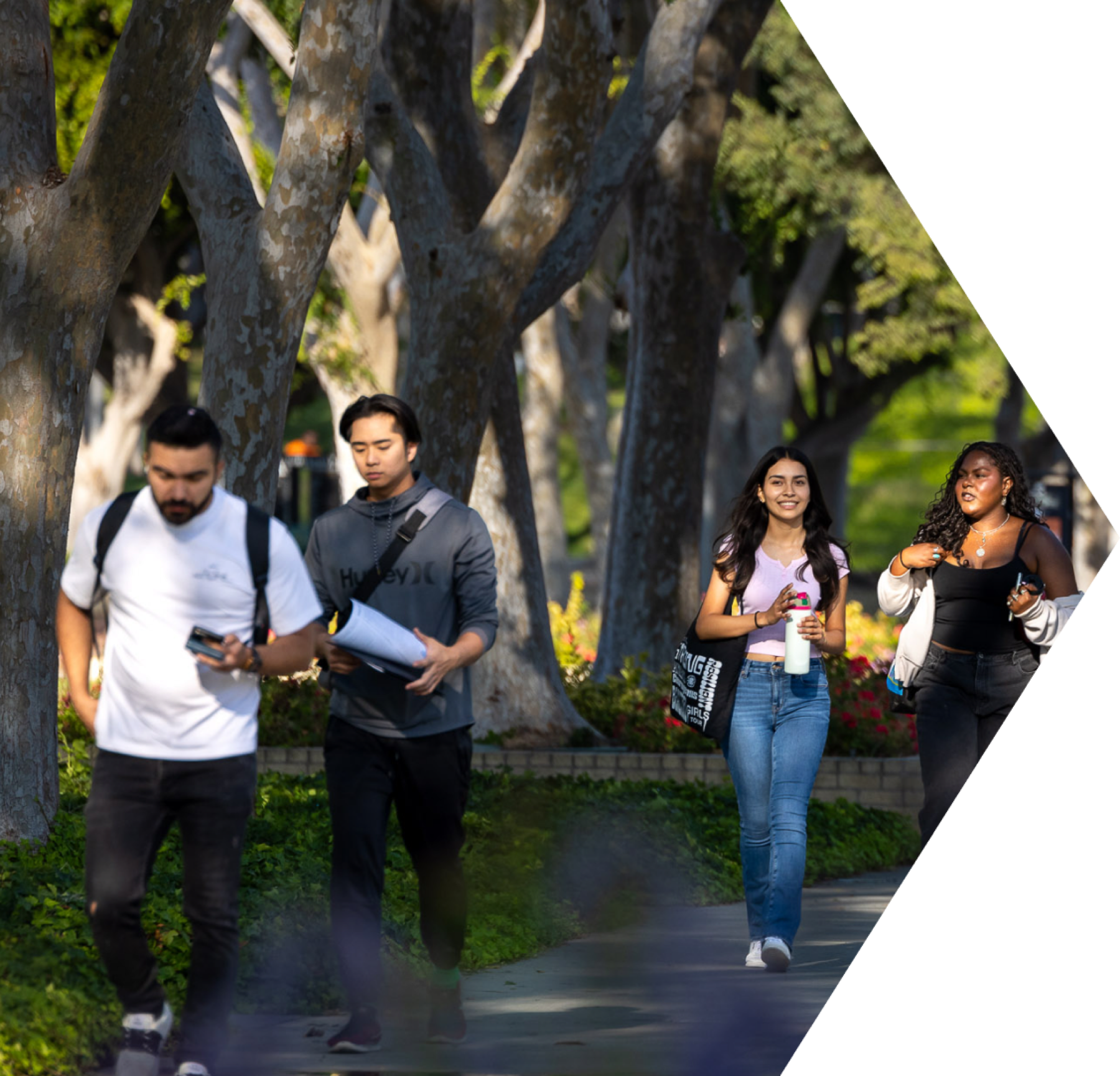 Cal State Long Beach students on campus