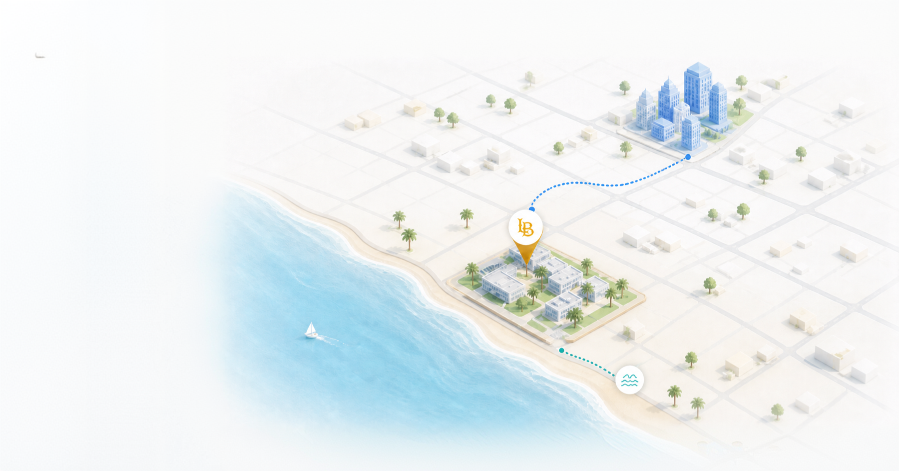 Los Angeles map background